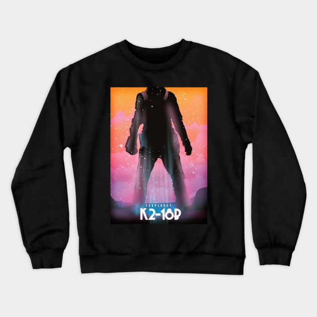 K2-18b Exoplanet Space art Crewneck Sweatshirt by nickemporium1